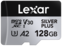 Lexar - 128GB Professional SILVER PLUS MicroSD Card, UHS-I, C10, U3, V30, Full HD & 4K, Up to 255/135 MB/s microSDXC