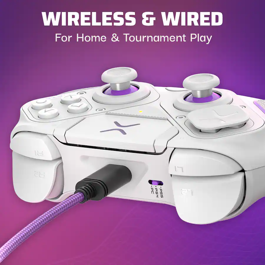 Vctrix Controller PDP Victrix Pro BFG Wireless Controller for PS5, PS4, and PC, Sony 3D ...