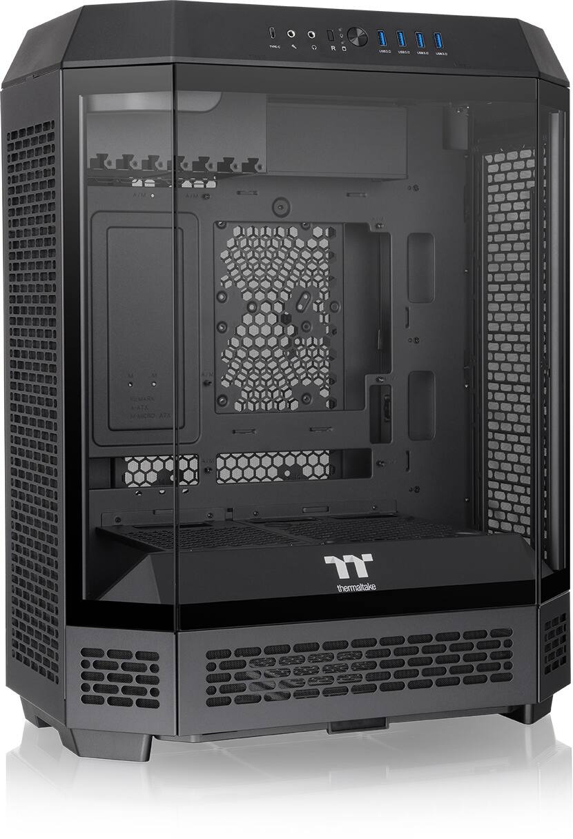 Thermaltake - Tower 600 Mid Tower ATX PC Case - Black