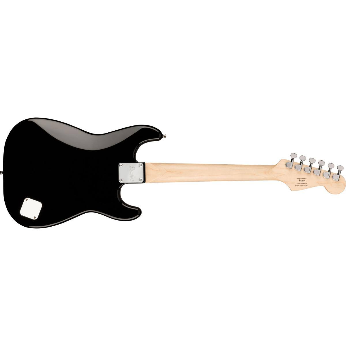 Alt View 1. Squier - Squier Mini Stratocaster Left-Handed Electric Guitar, Laurel Fingerboard, Black.