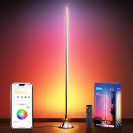 Neewer - Smart RGBW Floor Lamp - Alexa & Google Compatible, APP Control & Music Sync for Home Decor