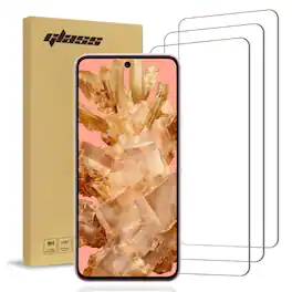 RomeTech - Google Pixel 8 Tempered Glass Screen Protector 3 Per Pack - Transparent