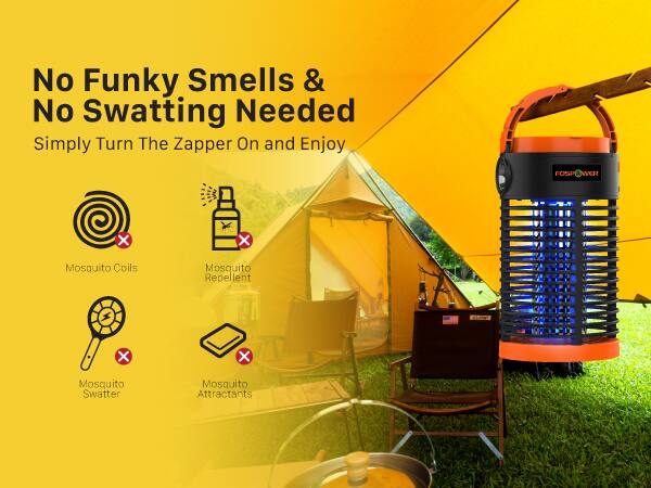 No Funky Smells & No Swatting Needed
Simply Turn The Zapper On and Enjoy
FOSP WCR
Mosquito Coils
Mosquito Repellent
Mosquito Swatter
Mosquito Attractants