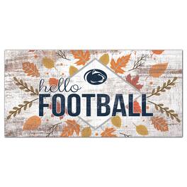 Fan Creations - Penn State Nittany Lions 6'' x 12'' Hello Football Wall Art - White