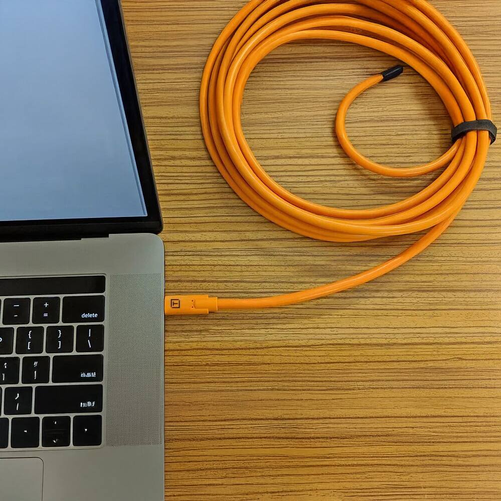 Alt View 2. Tether - Tether Tools Tetherpro CUC15-ORG USB-C To USB-C Male 5G Cable (4.6M), orange - Orange.