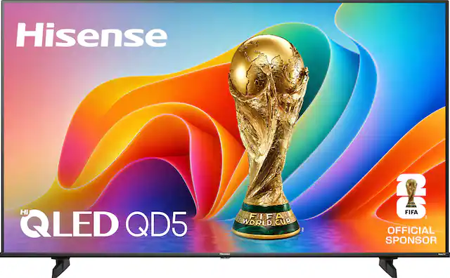 Hisense Hi QLED QD5 FIFA WORLD CUP Hisense TM DD FIFA OFFICIAL SPONSOR