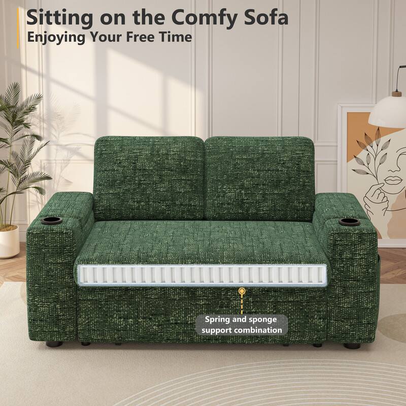 Sitting on the Comfy Sofa  
Enjoying Your Free Time  

Spring and sponge support combination