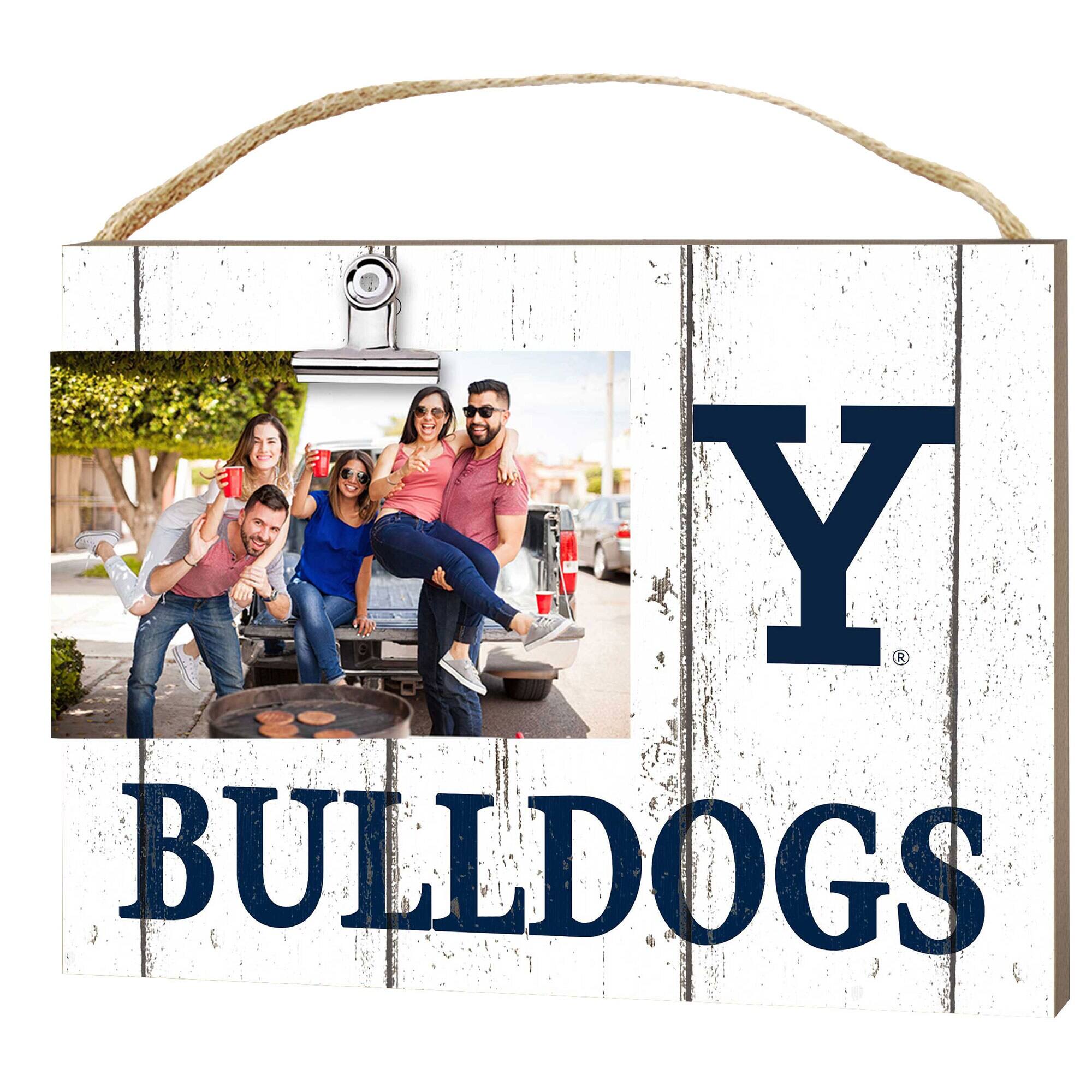 Jardine - Yale Bulldogs 8" x 10" Weathered Clip It Frame - White