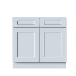 Boyel Living - 36in.W x24in.D x34.5in.H DOVE GREY SINK BASE Fully assembled Cabinet With Two HDF Doors - Gray