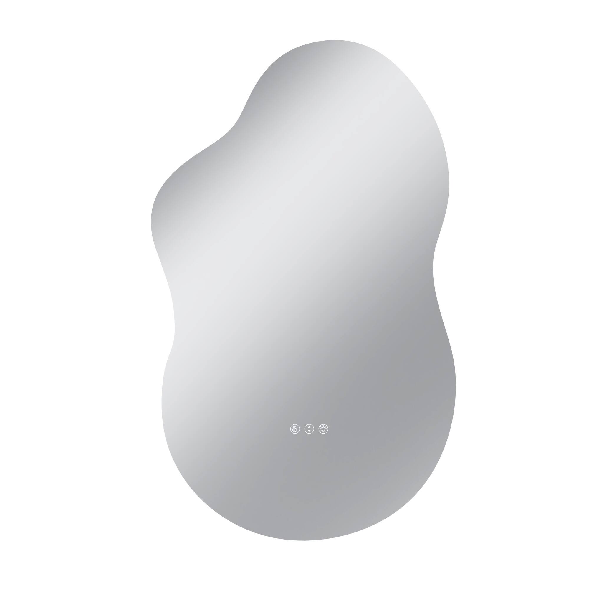 Boyel Living - 24 x 40 in Cloud Shaped LED Wall Mirror with Adjustable Viewing Angle and Back Light