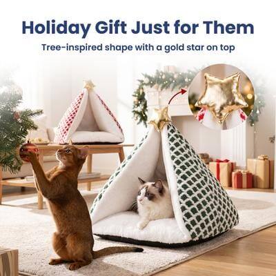 Holiday Gift Just for Them  
Tree-inspired shape with a gold star on top