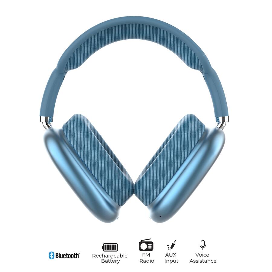 Iq Headset iQ Sound Bluetooth Over Ear High Performance Headphones IQ 170BT, Mic ...