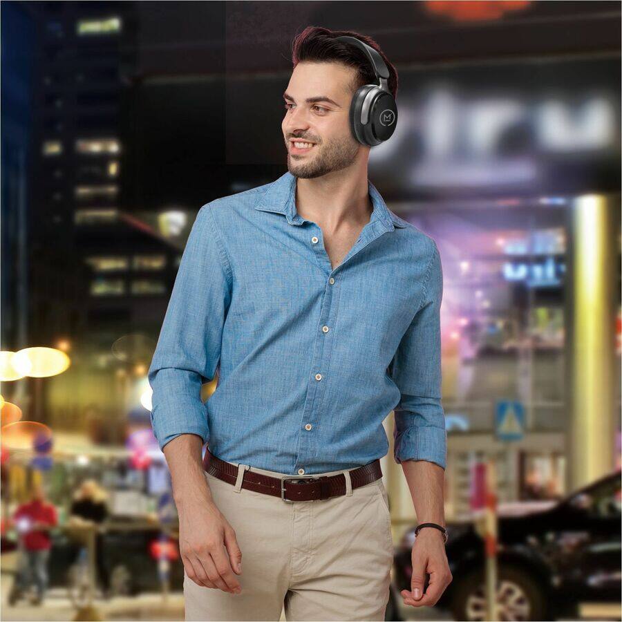 Alt View 4. Morpheus 360 - Morpheus 360 Aspire ANC Wireless Noise Canceling Headphones - Bluetooth Headset with Microphone - HP8550ANC - Stereo - Unknown.