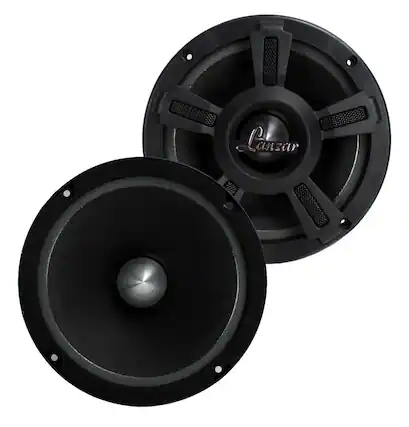 Front. Lanzar - LANZAR OPTI6MI 6.5" 1000W Car Mid bass Mid Range Audio Speakers PAIR - Black.