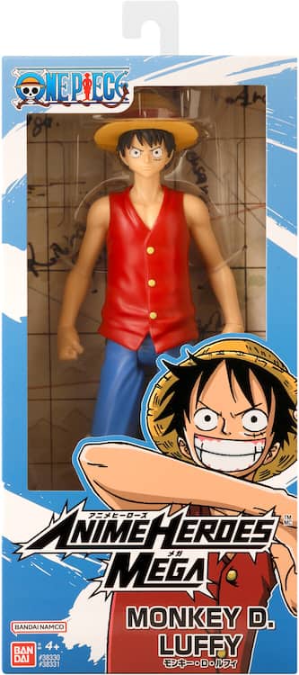 Bandai One Piece Anime Heroes Mega Monkey D. Luffy 12 Bandai One Piece Anime Heroes Mega Monkey D. Luffy 12