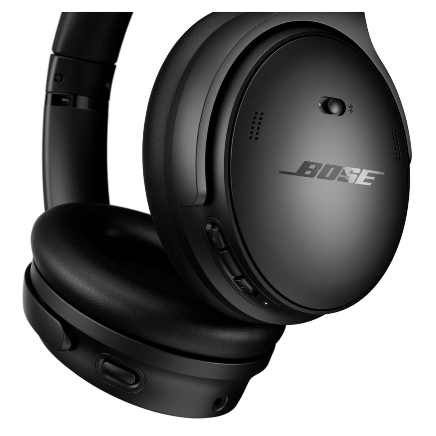 Alt View 3. Bose - QuietComfort Wireless Over-Ear Bluetooth Headphones + 26-Month Extended Warranty Protection - Black.
