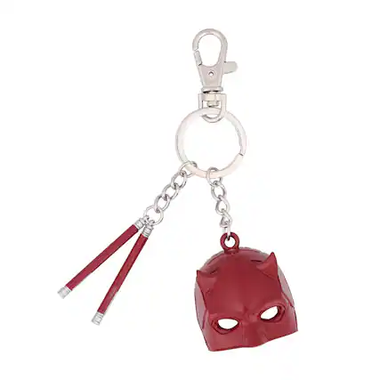 Front. SalesOne LLC - Marvel Daredevil: Born Again Mask and Billy Clubs 3D Enamel Keychain - Multi-Colored.