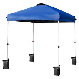 Kadyn - 6ft x 6ft Blue Pop Up Outdoor Canopy, Waterproof
