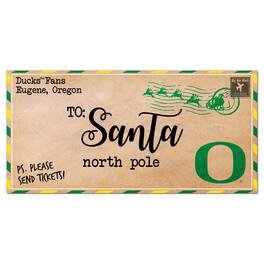 Fan Creations - Oregon Ducks 6'' x 12'' Letter to Santa Sign - Multicolor