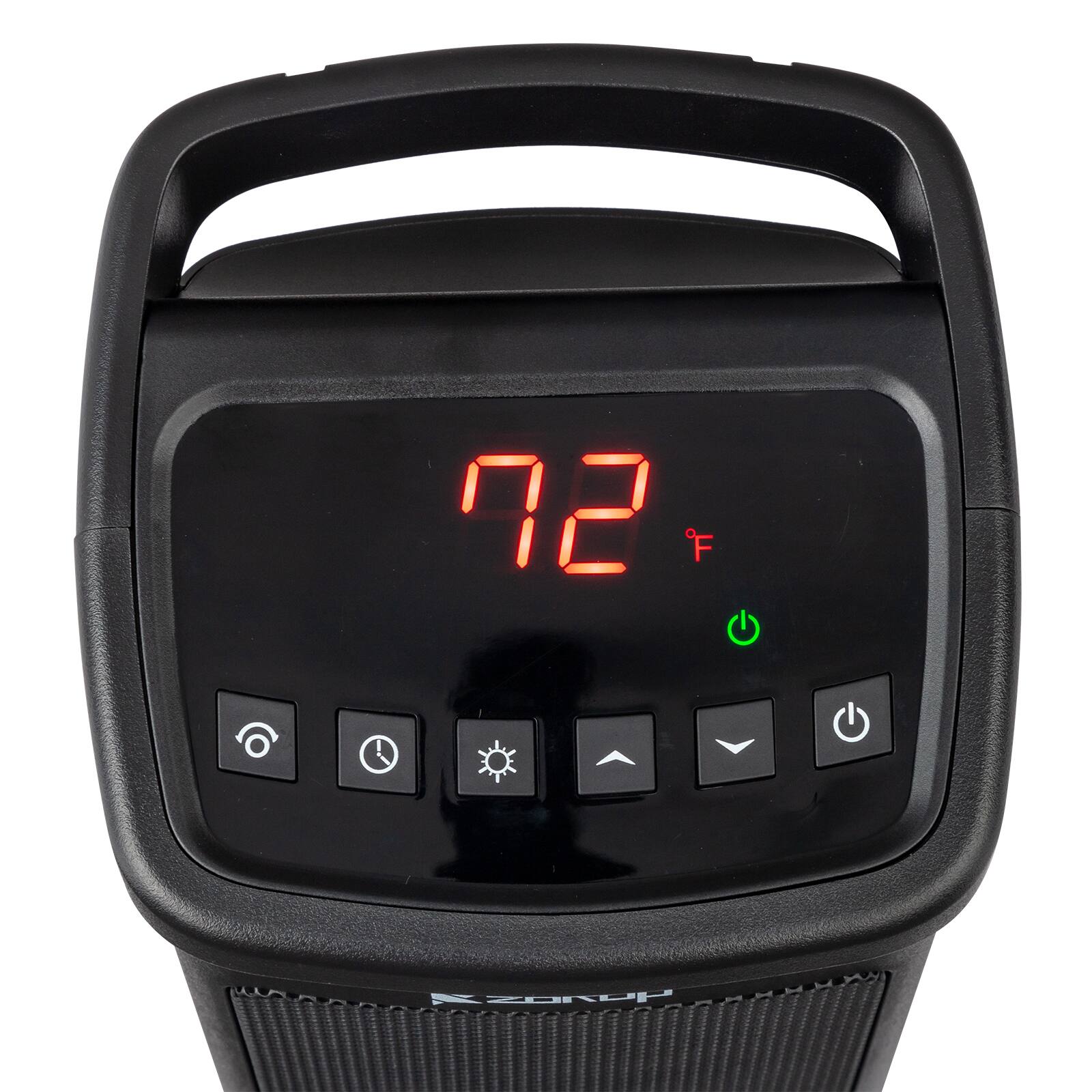 Alt View 8. Winado - 17" 1500W Portable Electric Heater with 3 Heat Settings, 70° Oscillation, Timer, Remote Control, Tip-Over Switch - Black.