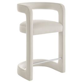 Modway - Winslow Performance Velvet Counter Stool - Gray