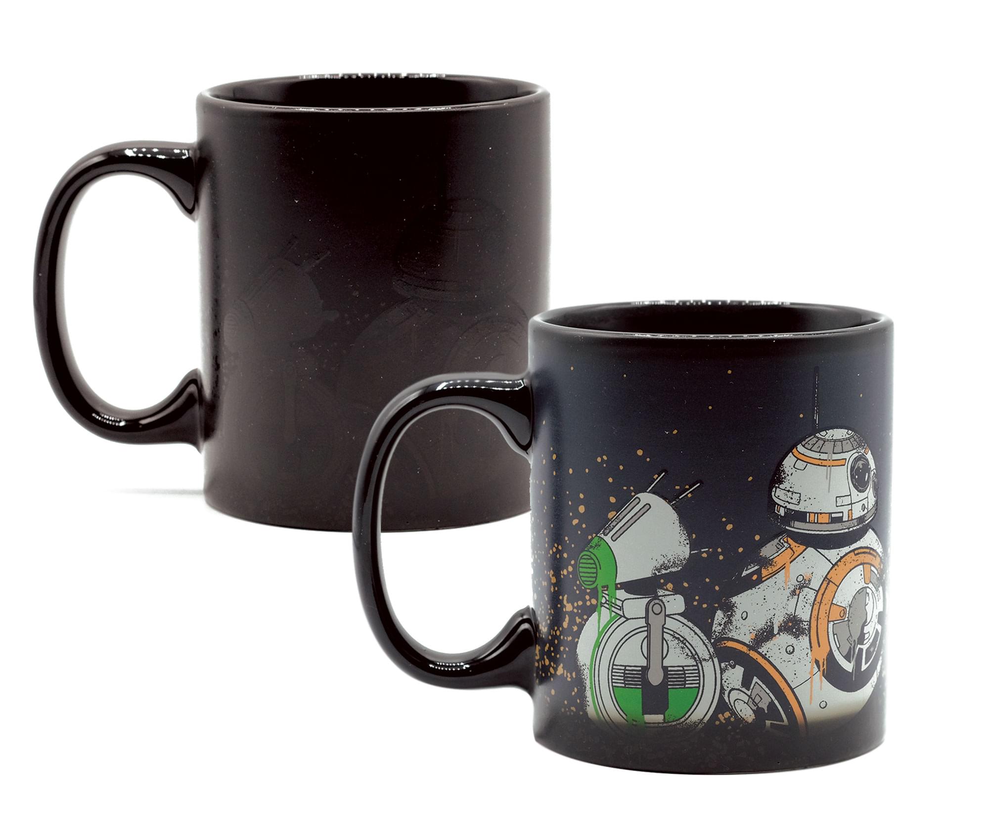 Star Wars - BB-8 and D-O 11 Ounce Heat Reveal Coffee Mug - Black