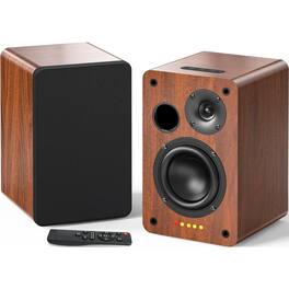 Cedar Assembly - Bookshelf Speakers 30w X 2 Tv With 3 Woofer Turntable Optical aux rca Input For Pc And 𝐁𝐥𝐮𝐞𝐭𝐨𝐨𝐭𝐡 5.3 - 4 Inch Woofer