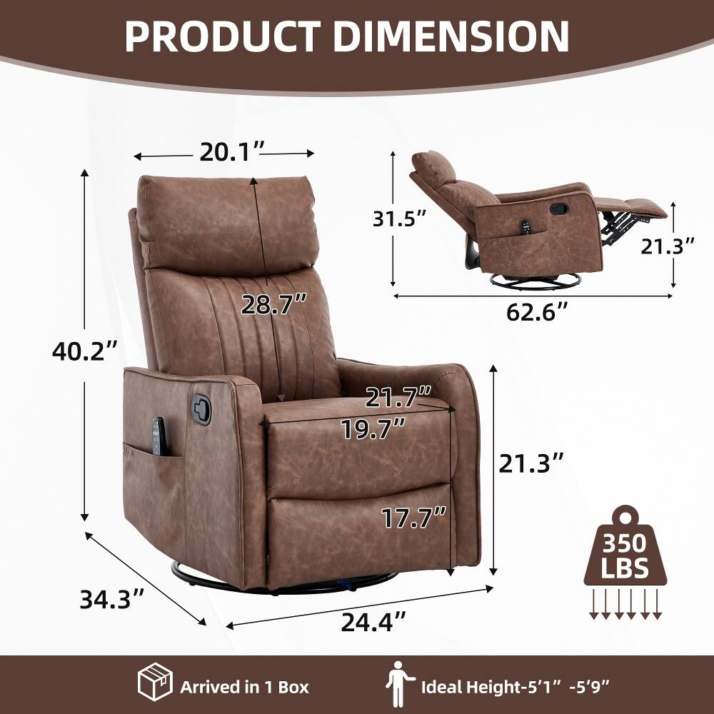 PRODUCT DIMENSION  
20.1"  
31.5"  
21.3"  
40.2"  
28.7"  
62.6"  
21.7" 19.7"  
21.3"  
34.3"  
17.7" 24.4"  
350 LBS  
Arrived in 1 Box  
Ideal Height-5'1" -5'9"