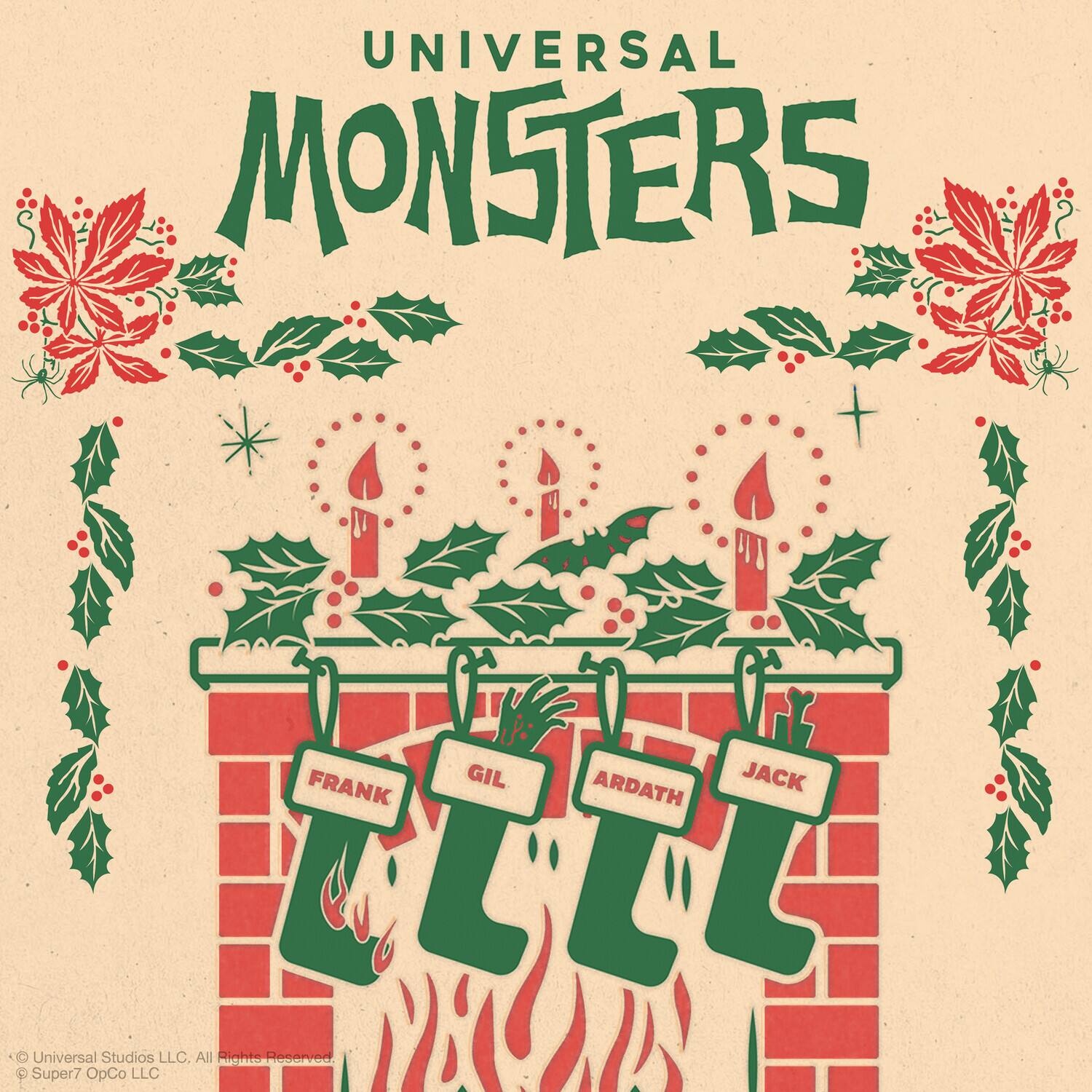 UNIVERSAL MONSTERS FRANK GIL ARDATH JACK  
© Universal Studios LLC. All Rights Reserved  
© Super7 OpCo LLC