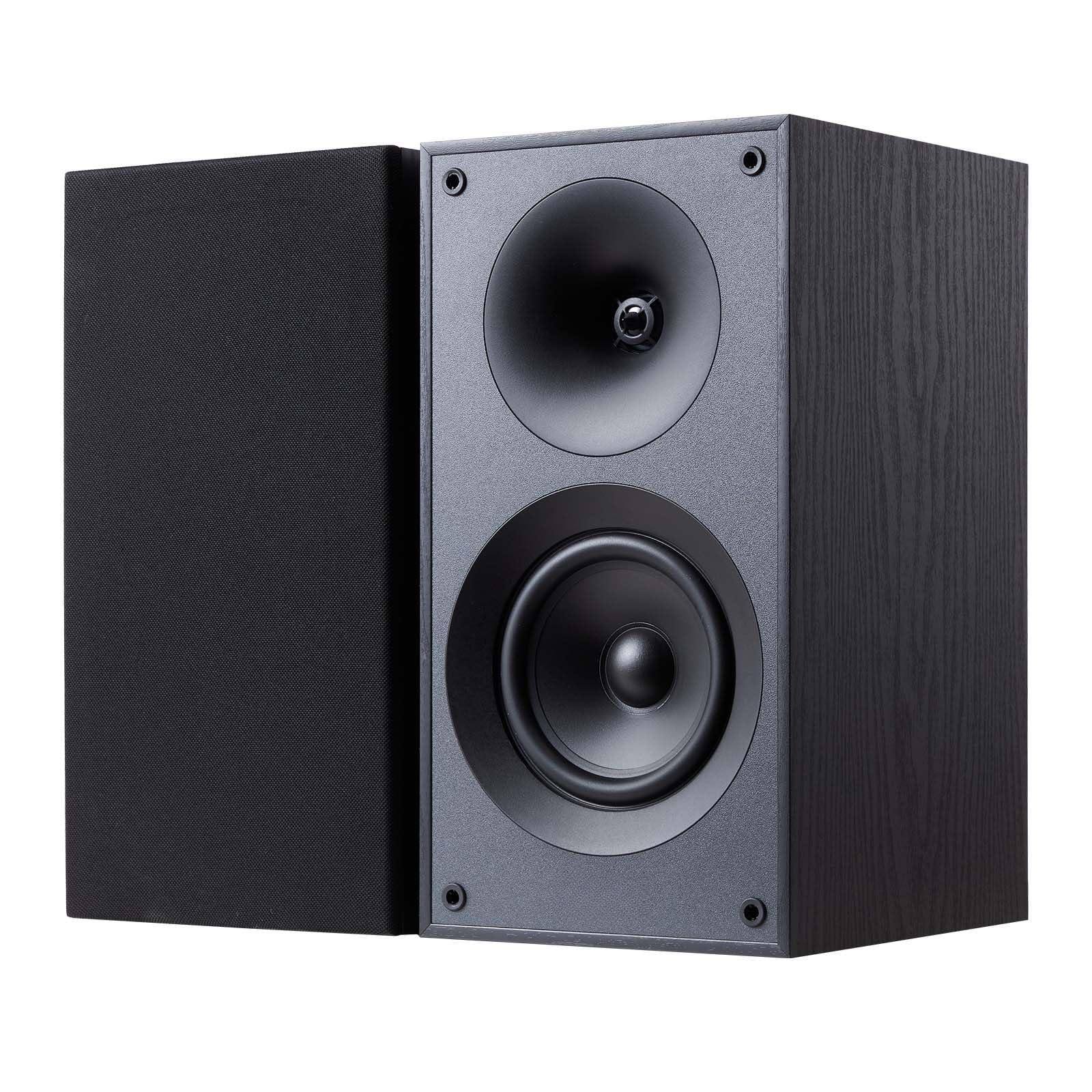 Alt View 6. Cedar Assembly - Passive Bookshelf 300w Book Shelf Stereo Speakers With 5 25-inch Woofer And 1-inch Tweeter Detachable Gri... - 5.5 Inch-Active Bookshelf Speakers.