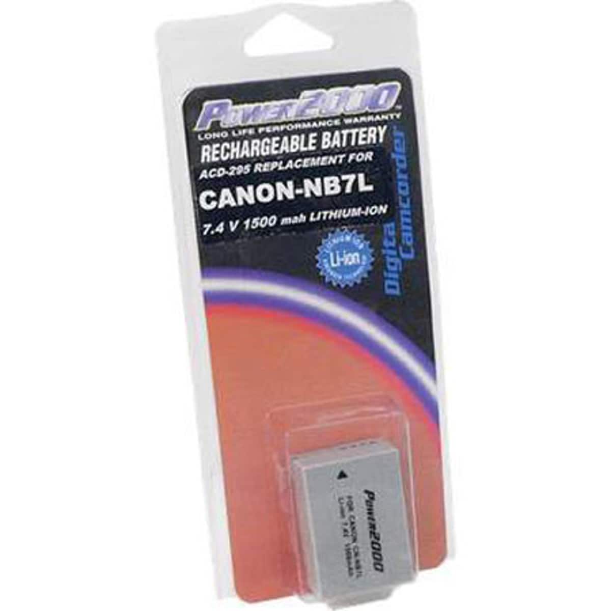Power2000 - NB-7L 7.4V 1500mAh Rechargeable Lithium-Ion Battery for Canon Powershot G10