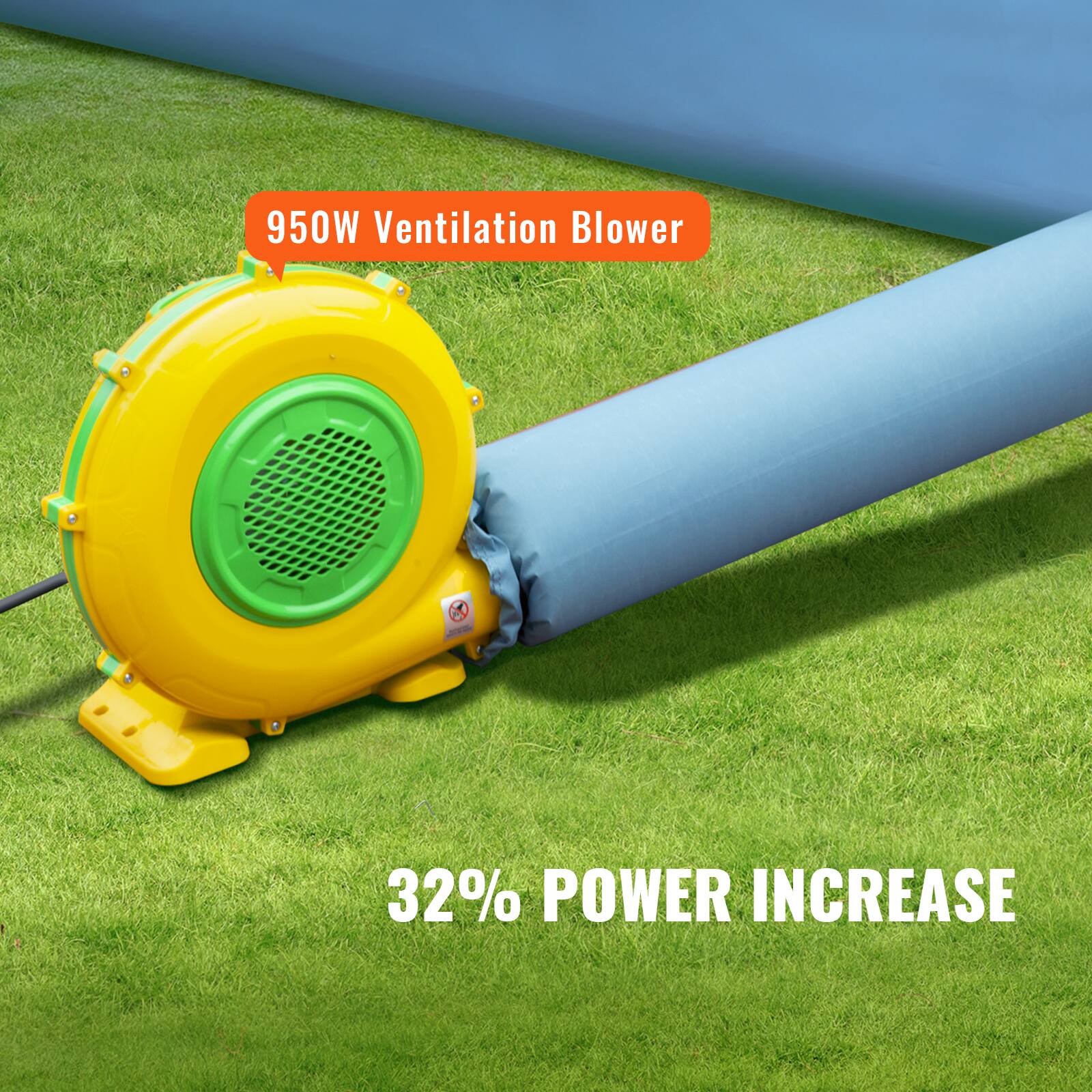 950W Ventilation Blower  
32% POWER INCREASE