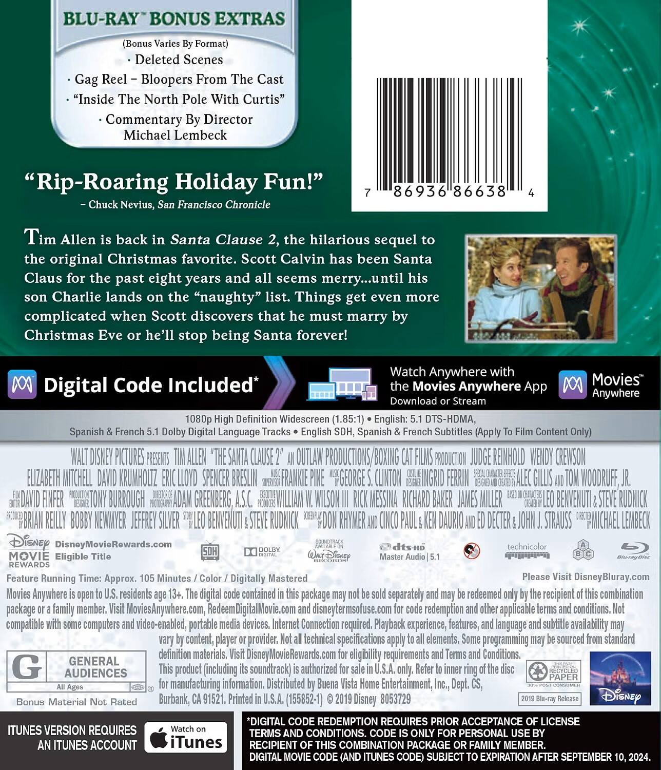Alt View 1. The Santa Clause 2   - BLU-RAY.