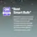 "CNN Best Tested Smart Bulb" 2024 "Affordable, features a do-it-all app and is Matter-compatible. For beginners and smart home savants alike, this bulb is a great choice for enjoying convenient smart lighting." - CNN underscored, 2024