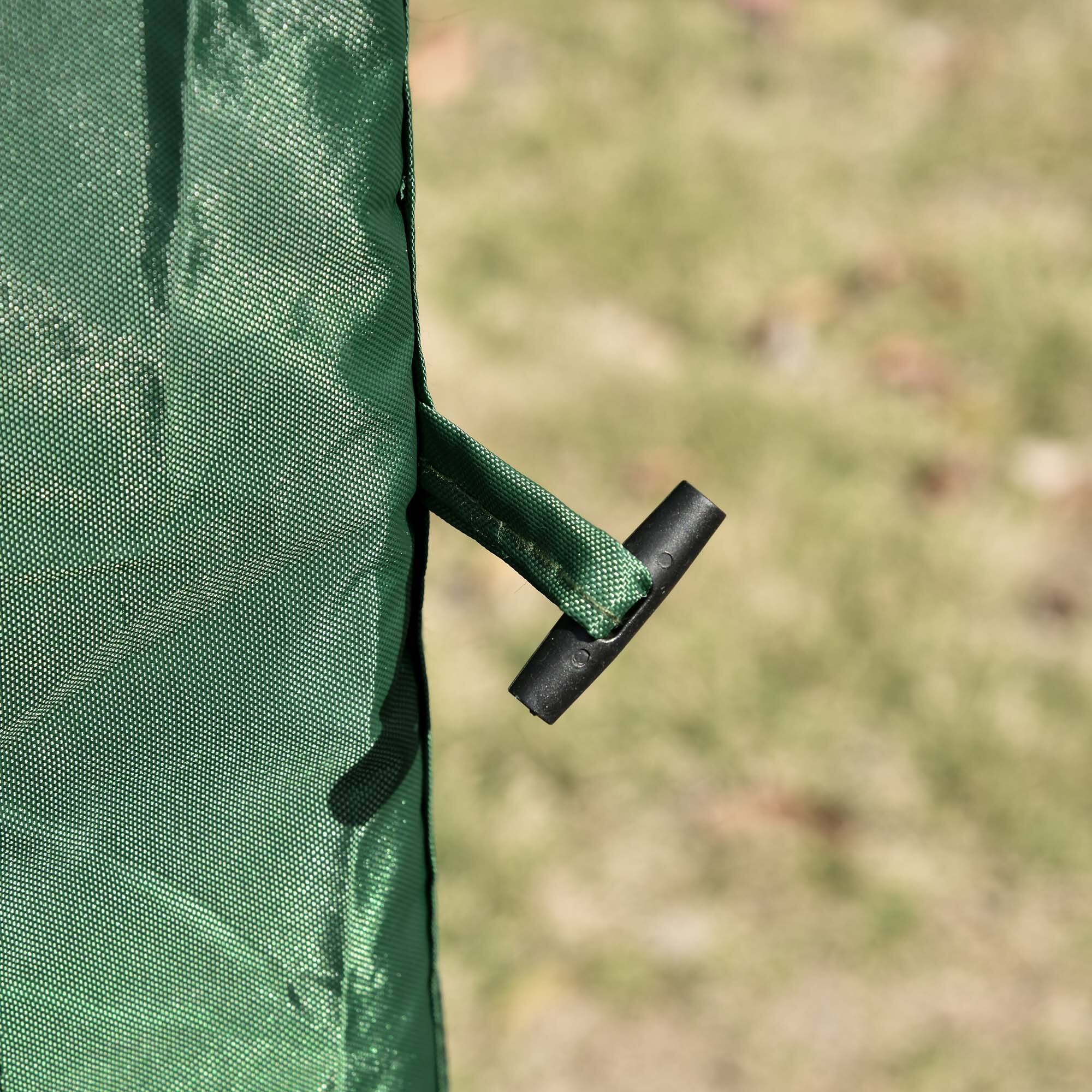 Alt View 8. Outsunny - Pop Up Camping Canopy Gazebo Screen Shelter Tent with Single Person Easy Set-Up, Ventilating Mesh, 7x7FT - Green.