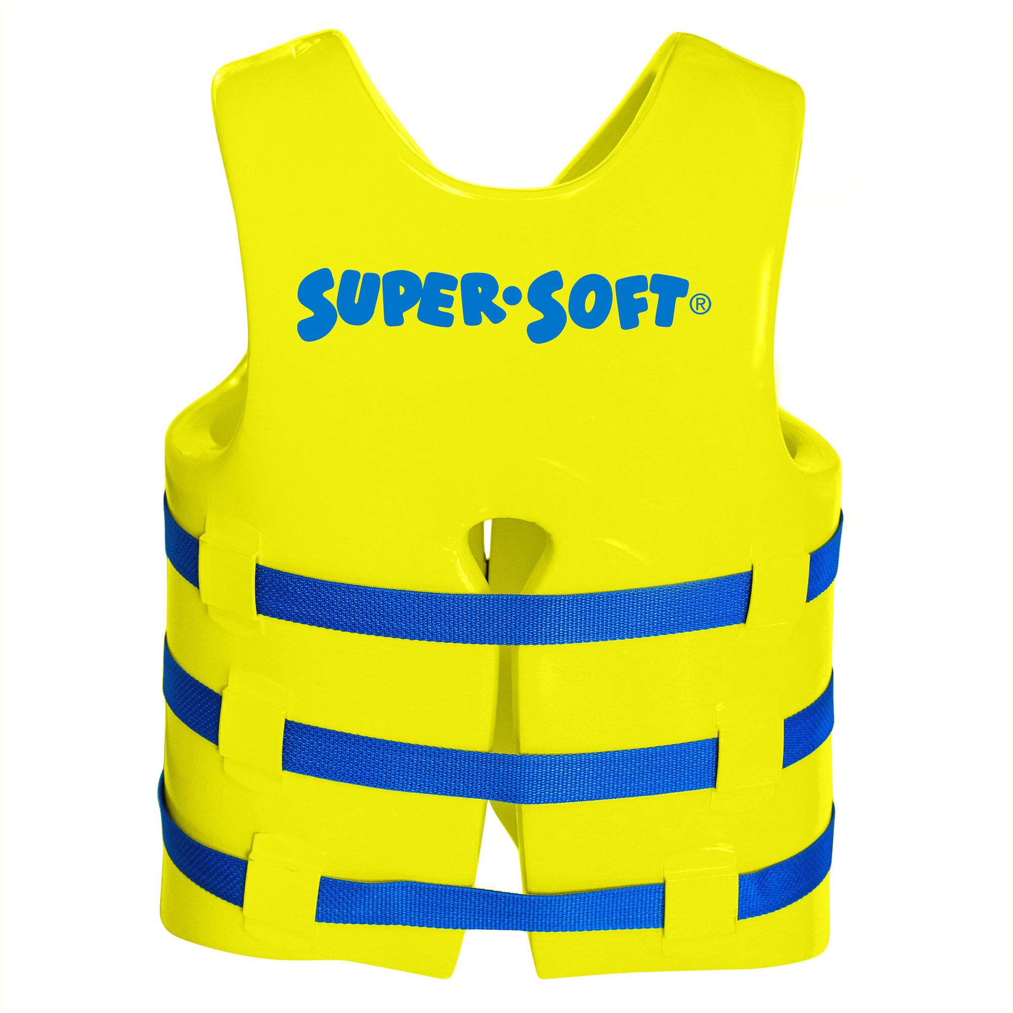 Alt View 1. TRC Recreation - TRC Recreation Super Soft XL Life Jacket Vinyl Coated Foam Swim Vest, Yellow - Yellow.