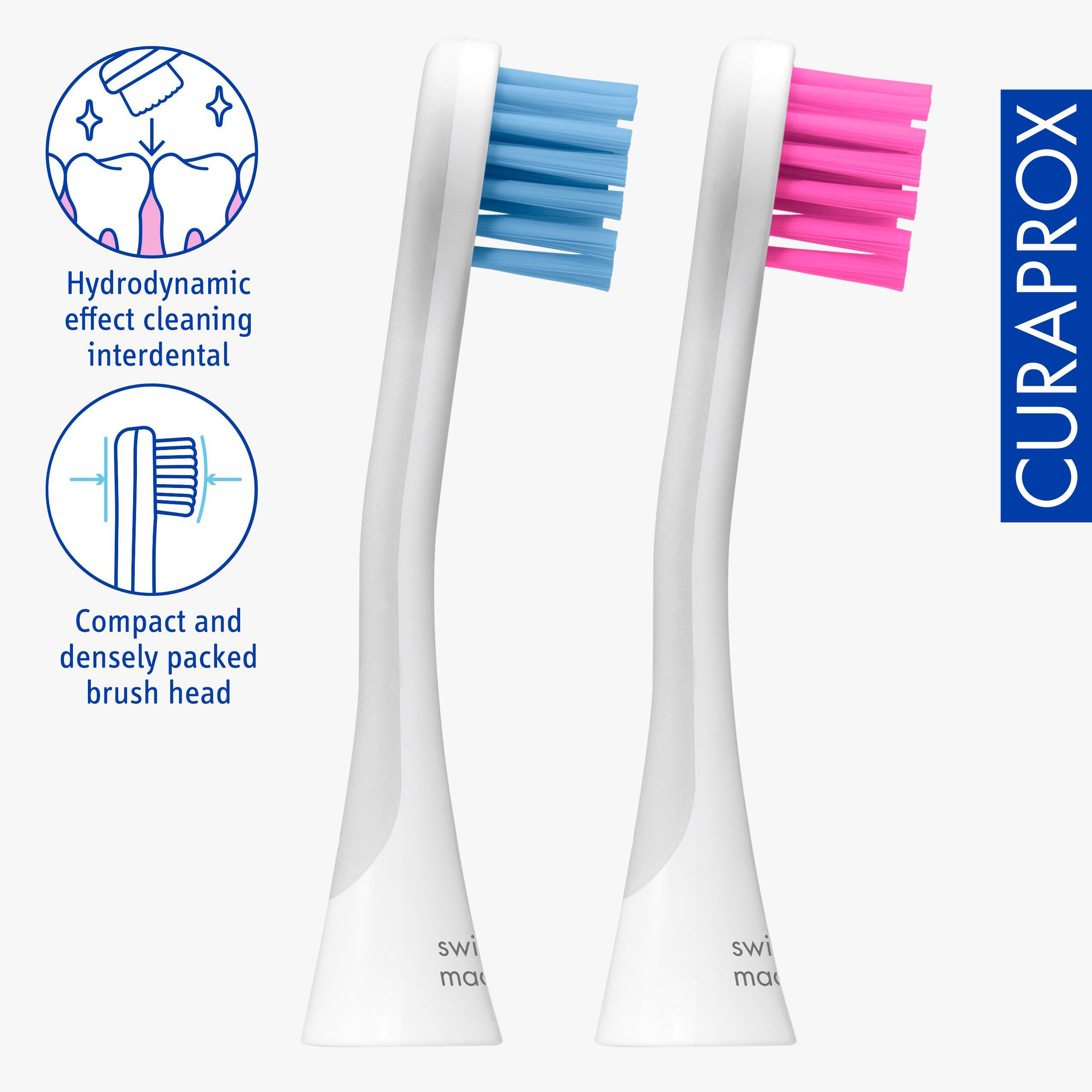 Hydrodynamic effect cleaning interdental
Compact and densely packed brush head
CURAPROX
swi ma swi ma