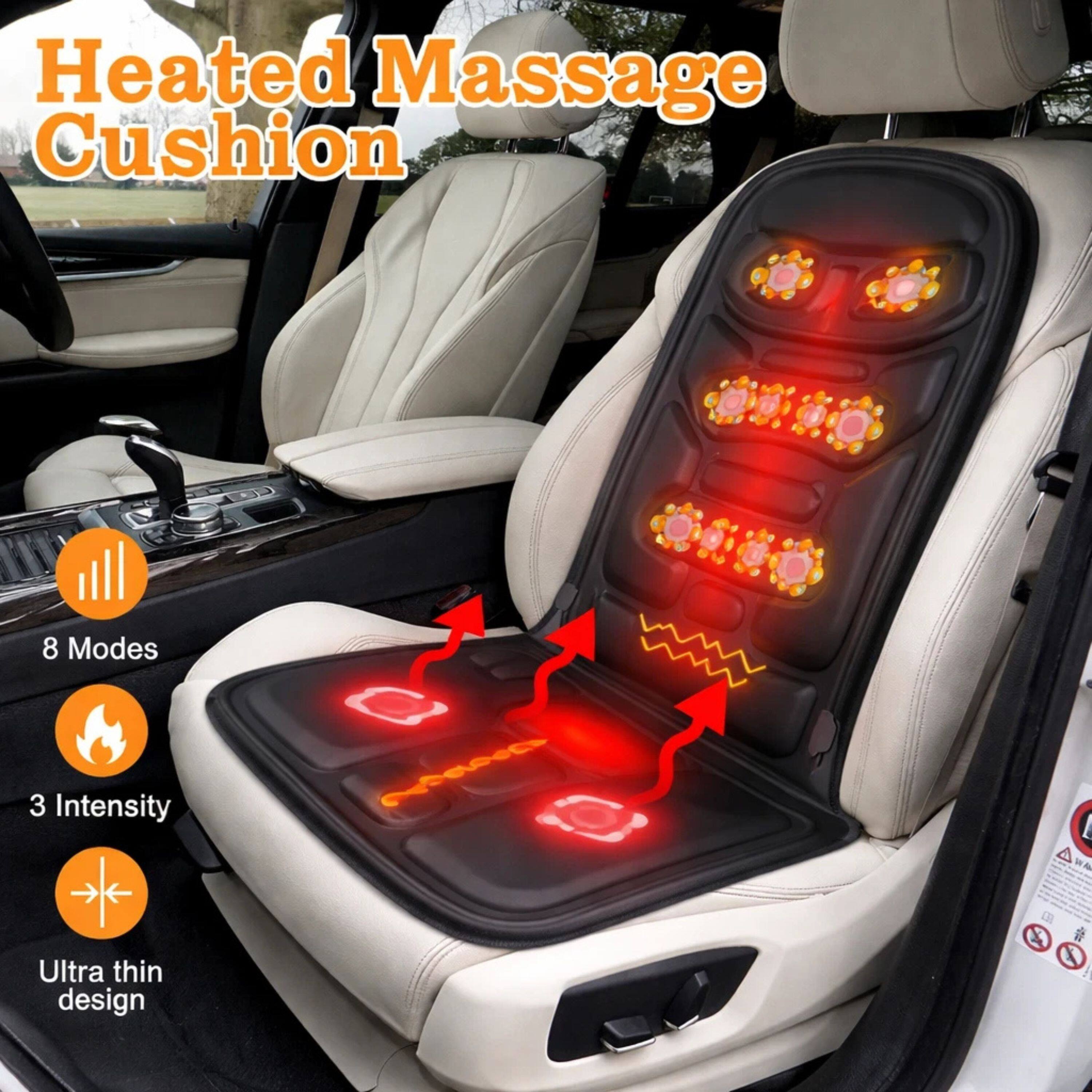 Heated Massage Cushion

8 Modes  
3 Intensity  
Ultra thin design