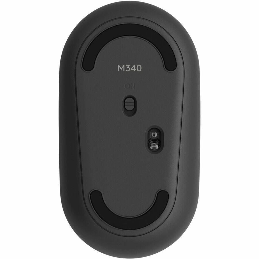 Alt View 4. Logitech - Logitech M340 Mouse - Optical - Wireless - 32.81 ft - Radio Frequency - 2.40 GHz - Floral Leaves - USB Type A - 1000 dpi - Floral Leaves.