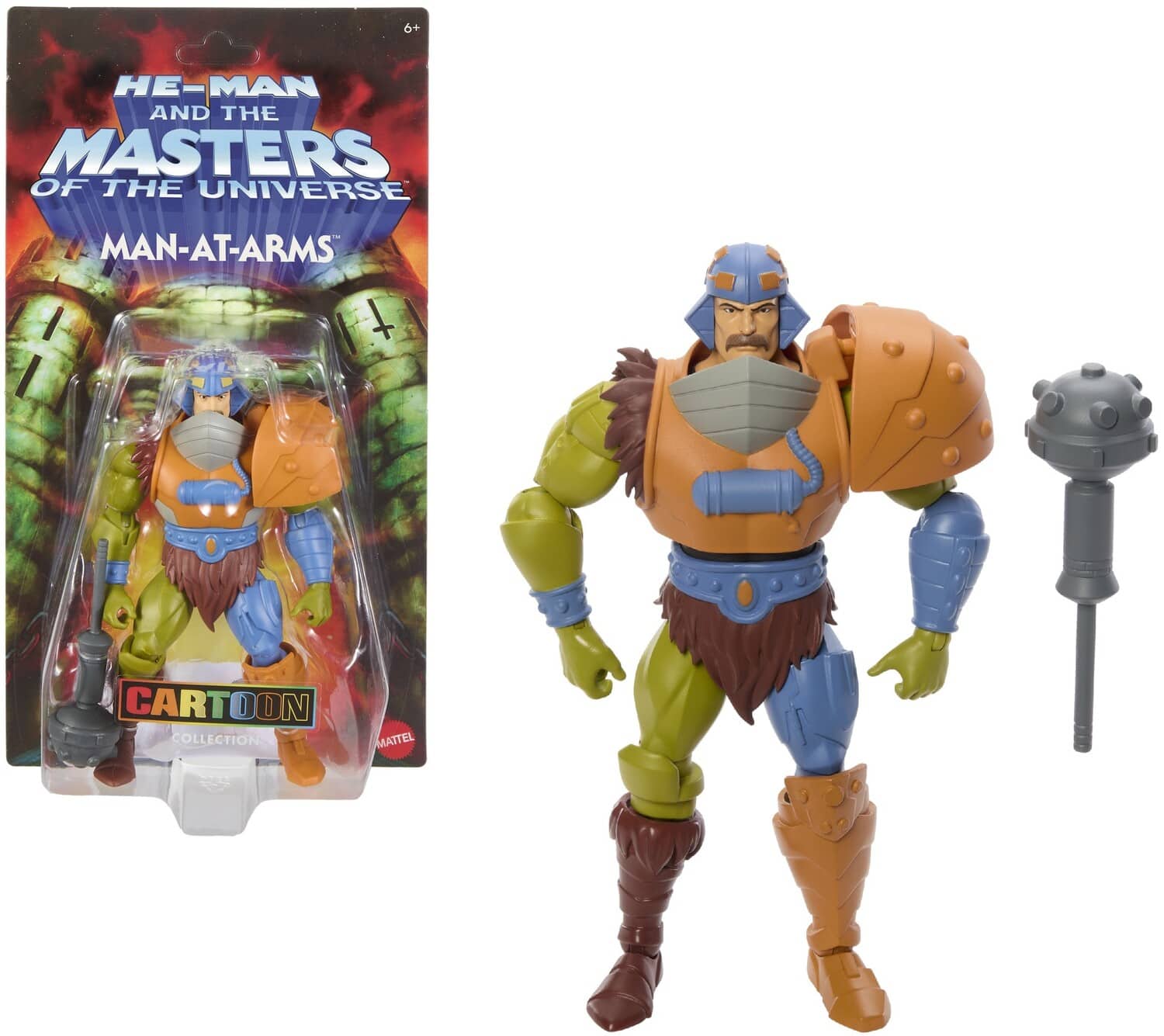 Mattel - Collectible - Masters of the Universe Origins 200X Cartoon Collection Man-At-Arms Action - COLLECTIBLES - Multicolor