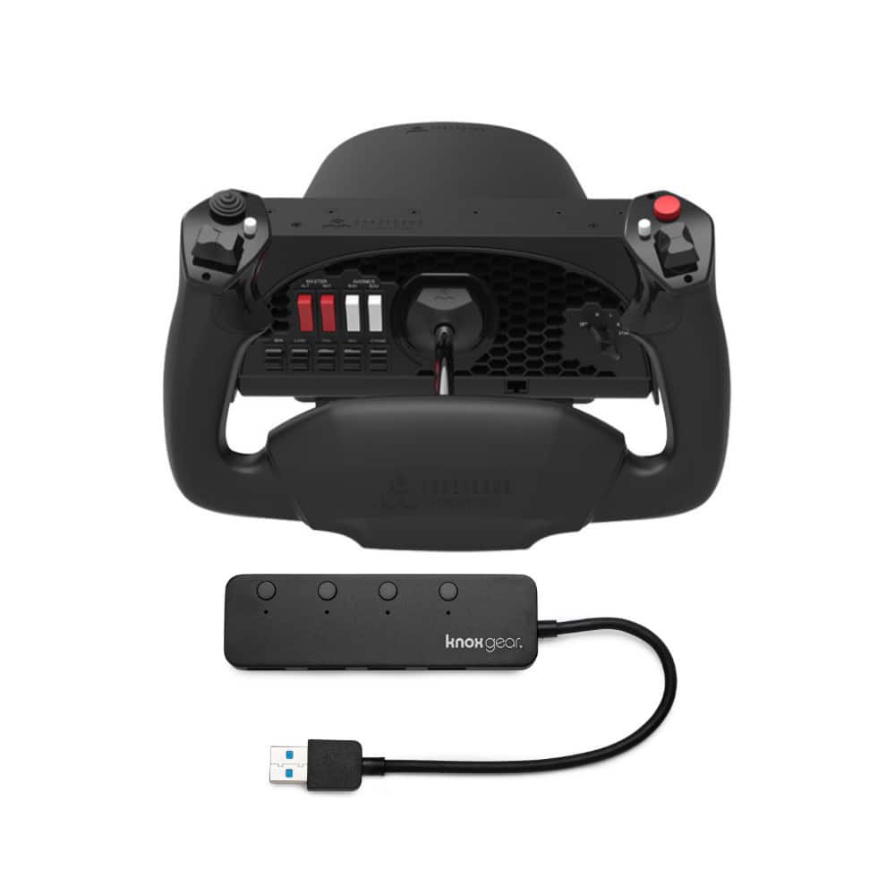 Honeycomb Aeronautical - Alpha Flight Controls Yoke and Switch Panel w/ USB Hub