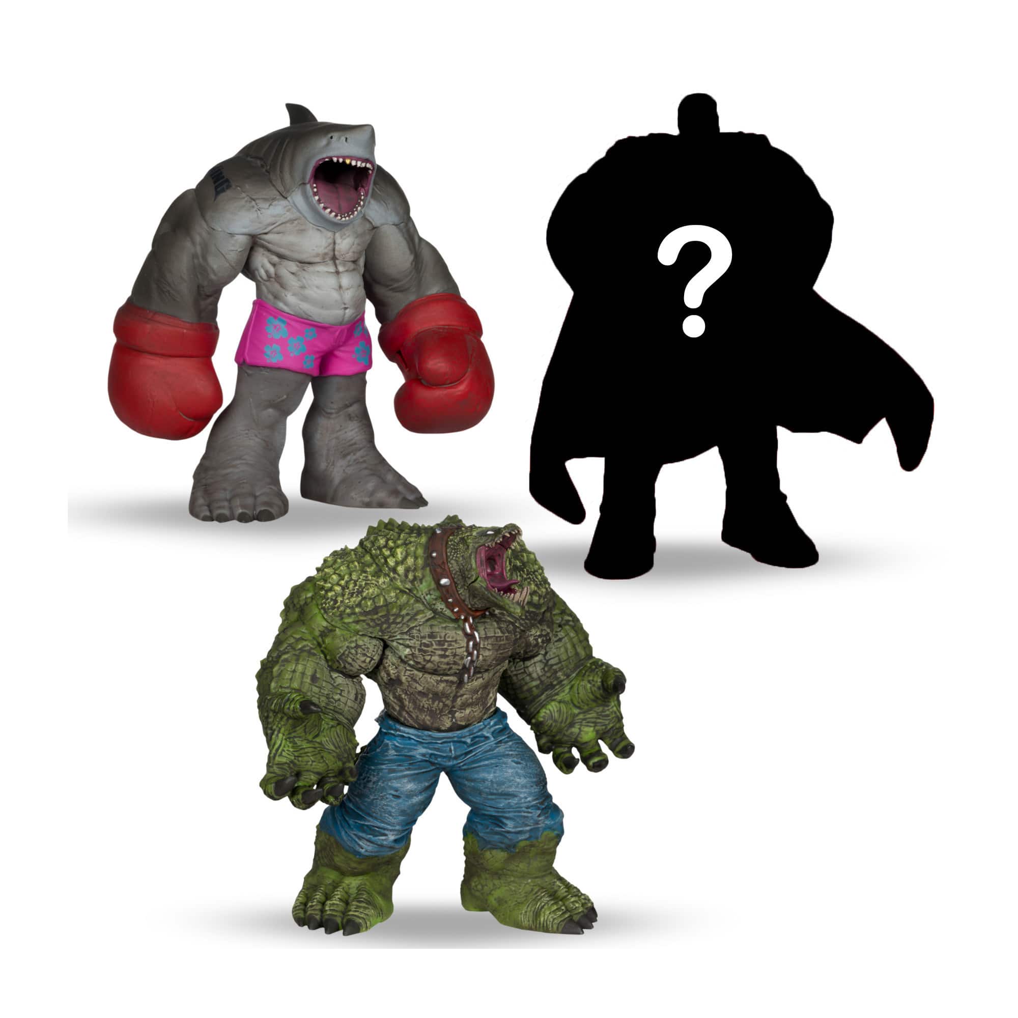 McFarlane Toys - 4.5-inch Vinyl Figures, Superman, Killer Croc & King Shark