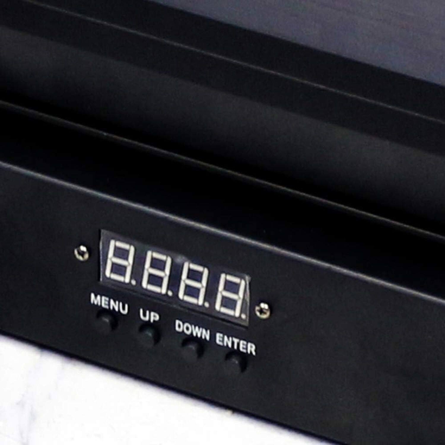 MENU UP DOWN ENTER  
8.8.8.8