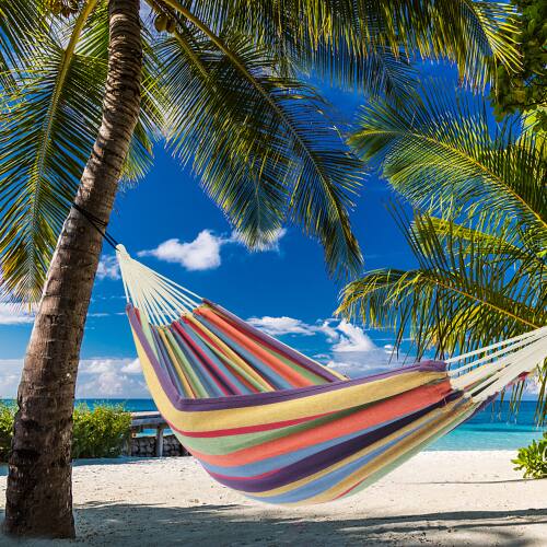 Alt View 8. Winado - Hammock Set 9 FT Heavy Duty with Steel Stand, Portable Carrying Bag for Garden Indoor Outdoor Patio Deck Yard Beach - Rainbow Stripes.
