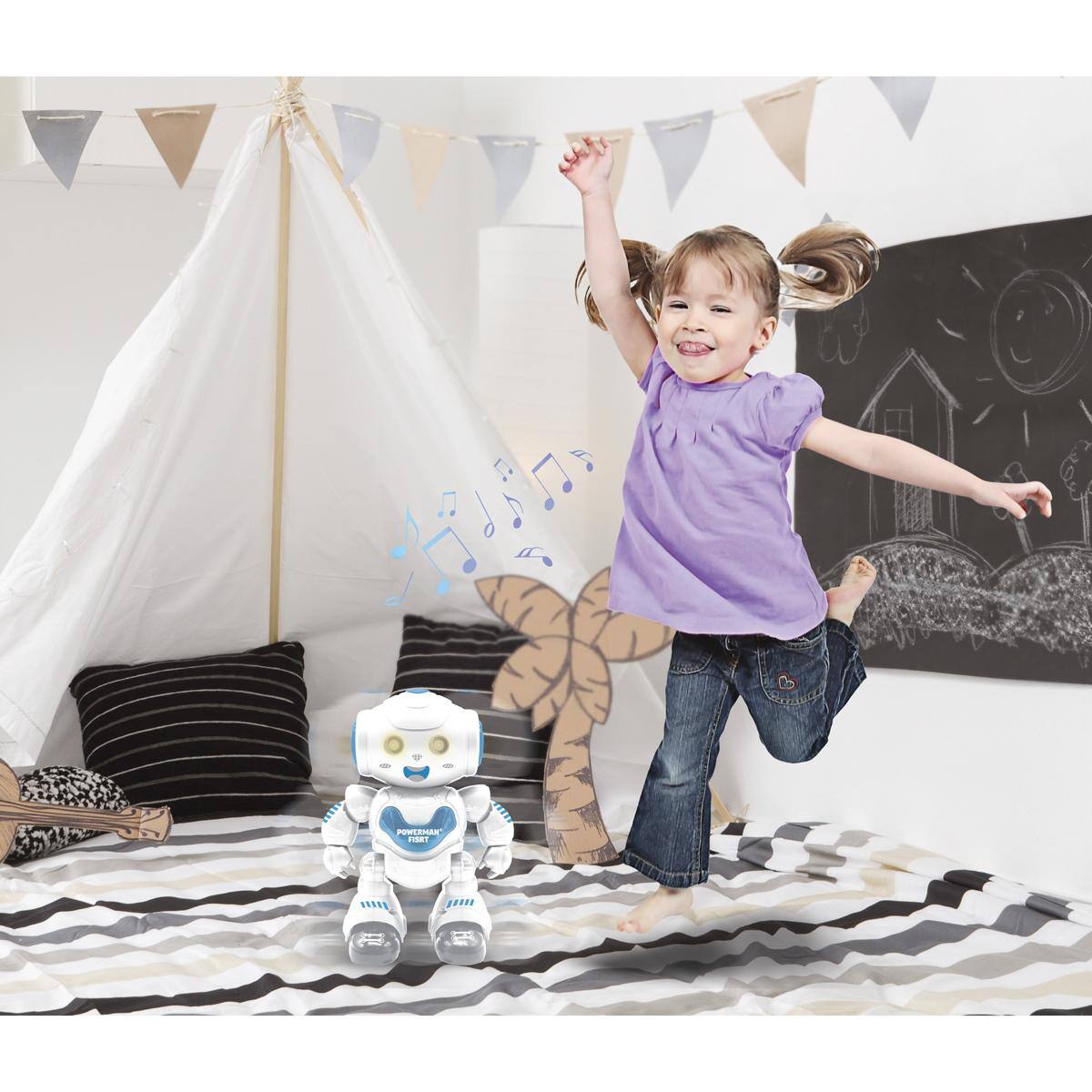 Alt View 4. Lexibook - POWERMAN® First STEM robot, dance, music, demo incl remote control.