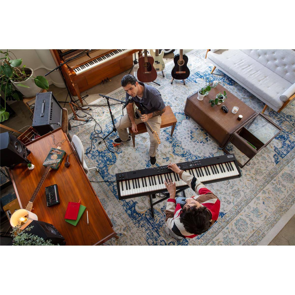 Alt View 3. Roland - Roland RD-08 88-Key Digital Stage Piano, + Stand, Bench, Pedal, Headphones.