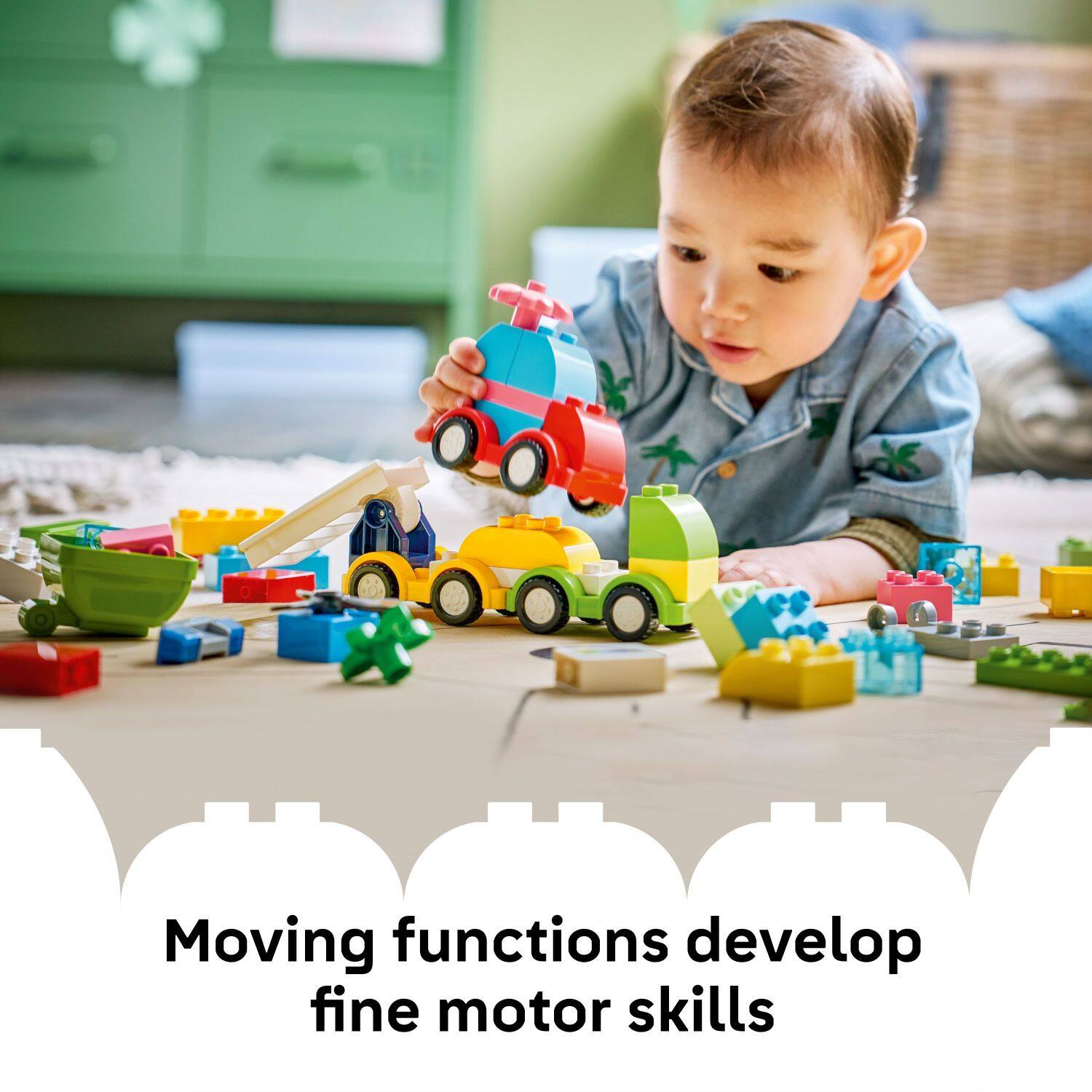 Moving functions develop fine motor skills