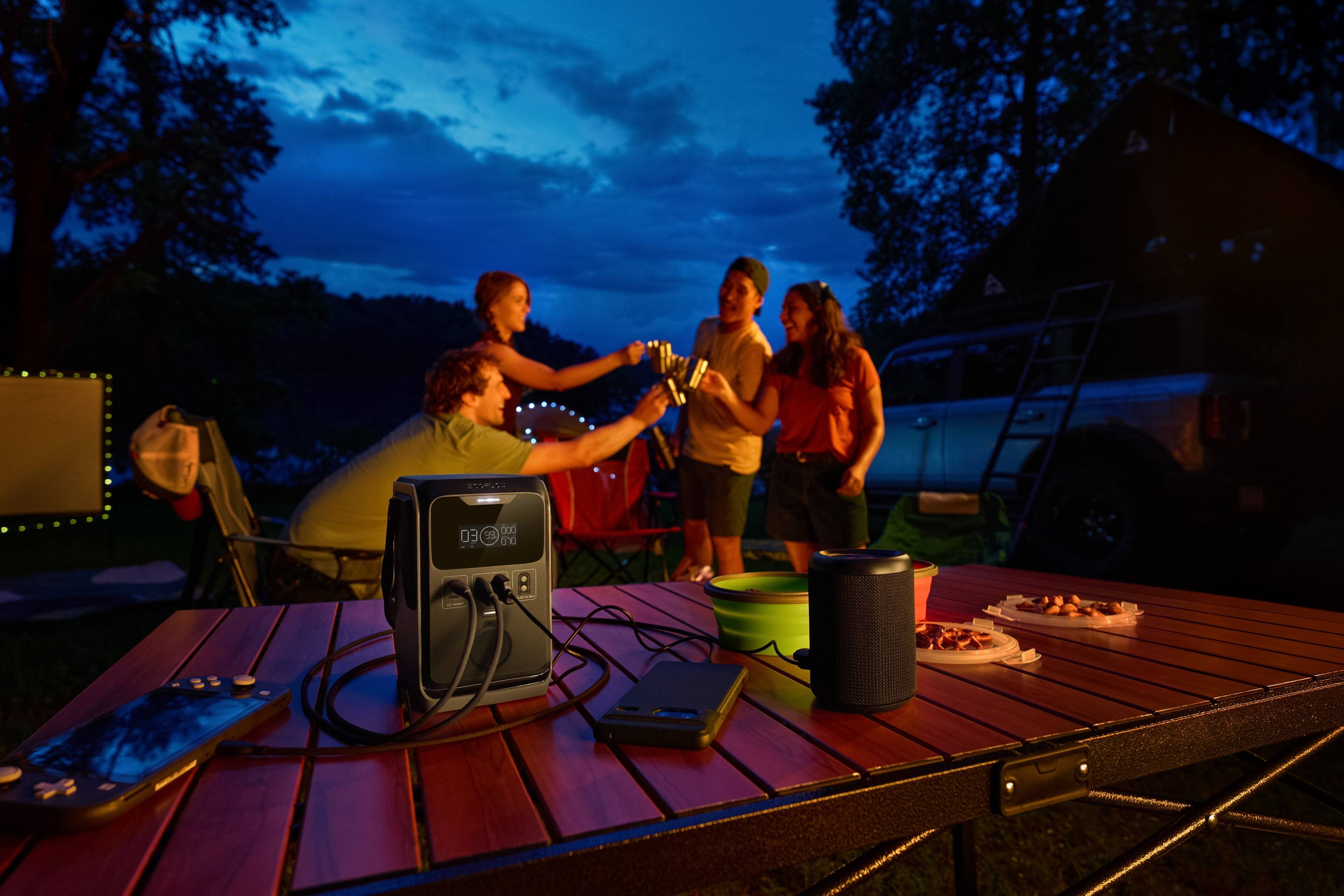 Alt View 9. EcoFlow - TRAIL 300 DC Portable Power Station 288Wh - Black.