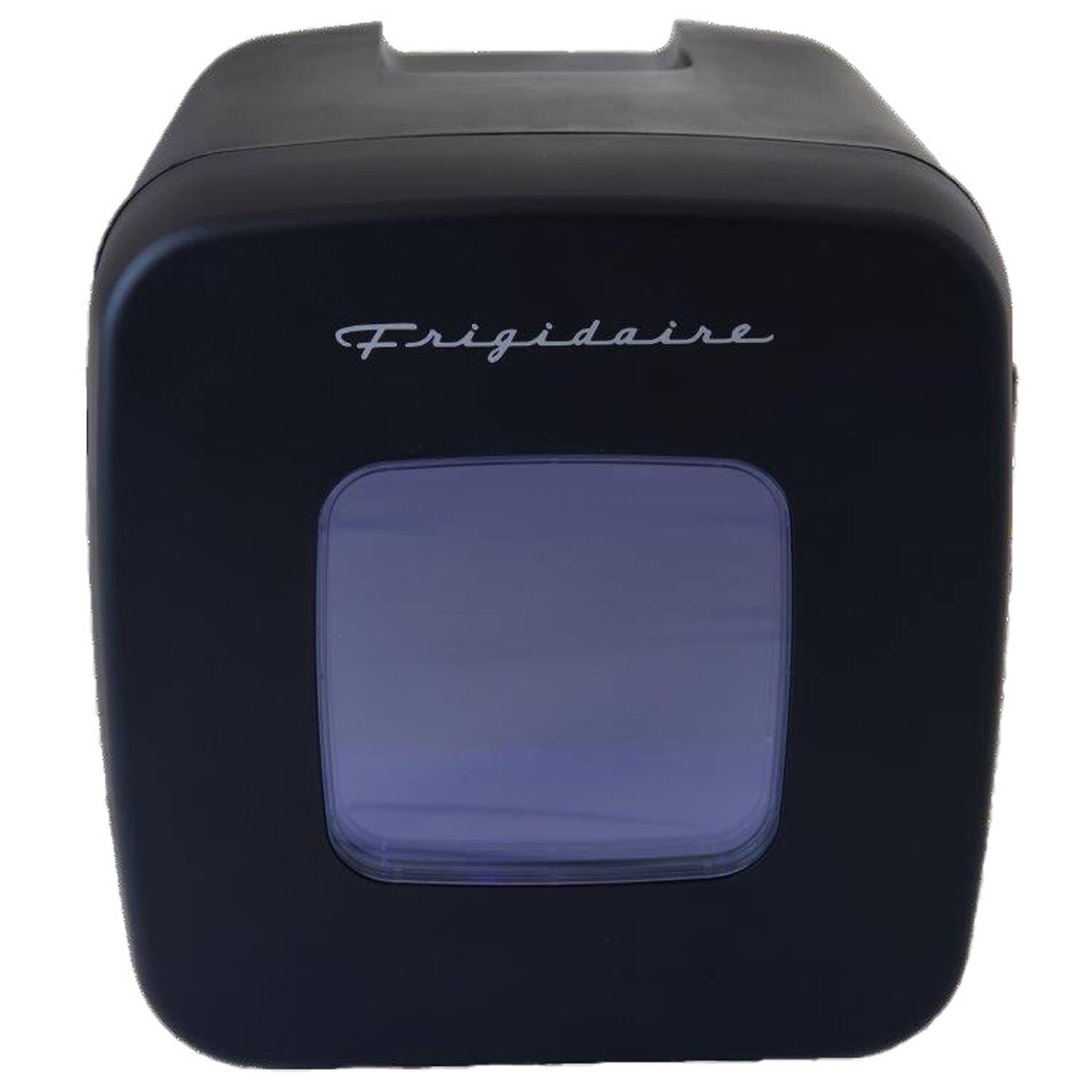 Front. Frigidaire - Frigidaire Efmis351-black-6com_cp2 12-can Retro Personal Mini Fridge, Black - black.