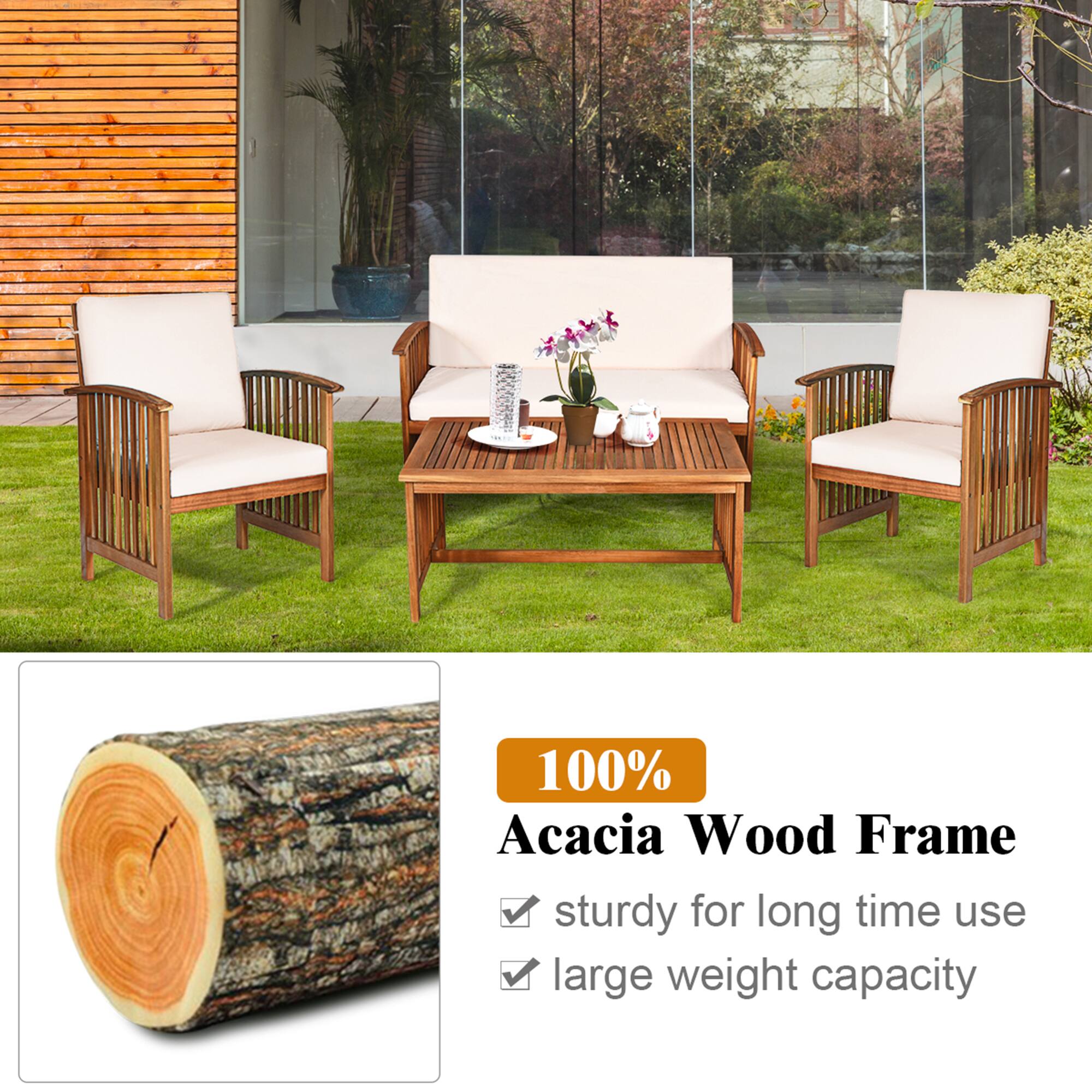 100% Acacia Wood Frame
sturdy for long time use
large weight capacity